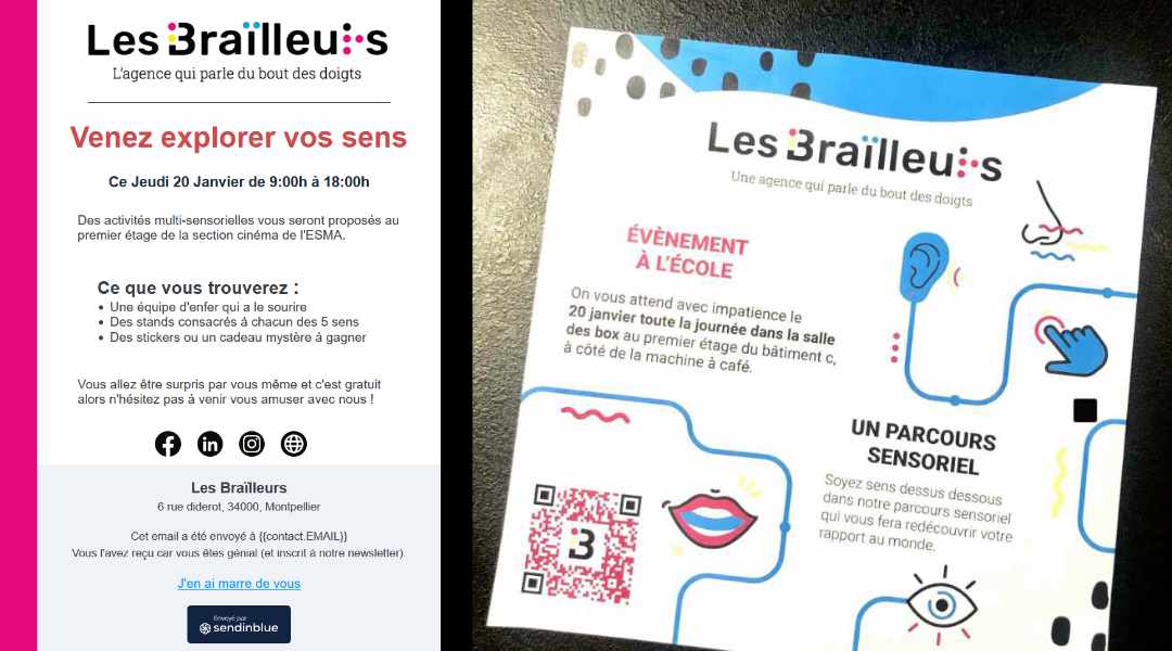 Newsletter et affichette evenement